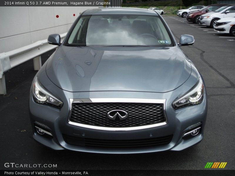 Hagane Blue / Graphite 2014 Infiniti Q 50 3.7 AWD Premium