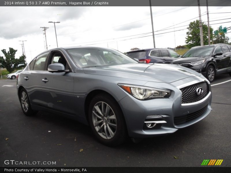 Hagane Blue / Graphite 2014 Infiniti Q 50 3.7 AWD Premium