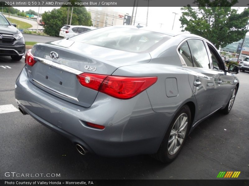 Hagane Blue / Graphite 2014 Infiniti Q 50 3.7 AWD Premium