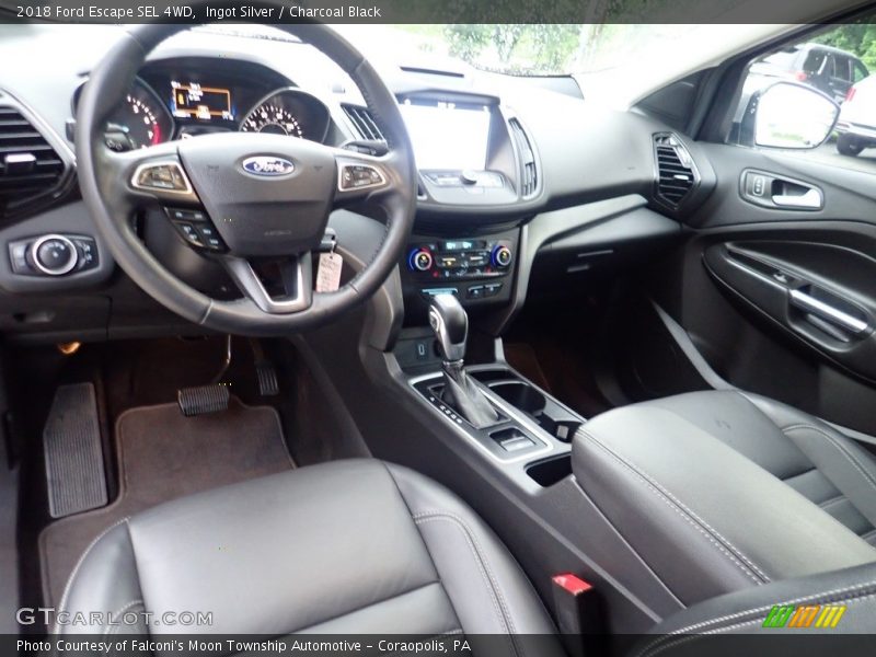 Ingot Silver / Charcoal Black 2018 Ford Escape SEL 4WD