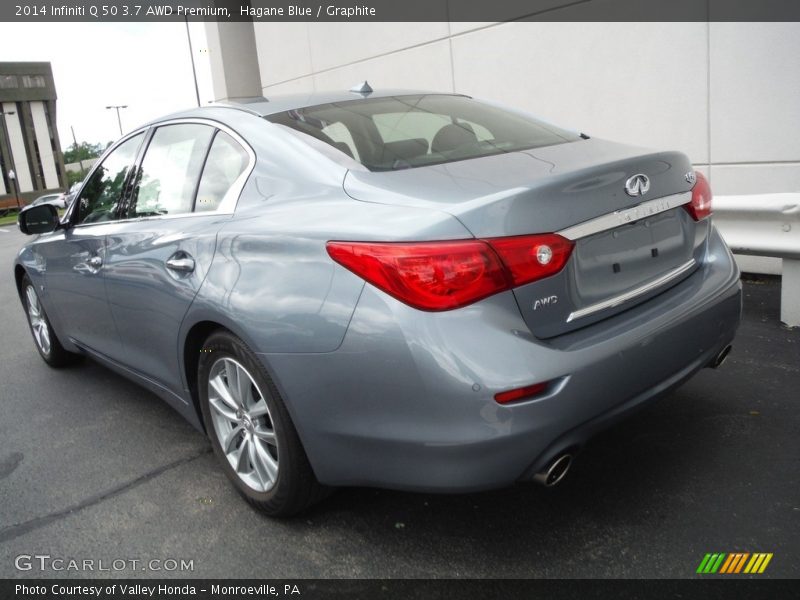 Hagane Blue / Graphite 2014 Infiniti Q 50 3.7 AWD Premium