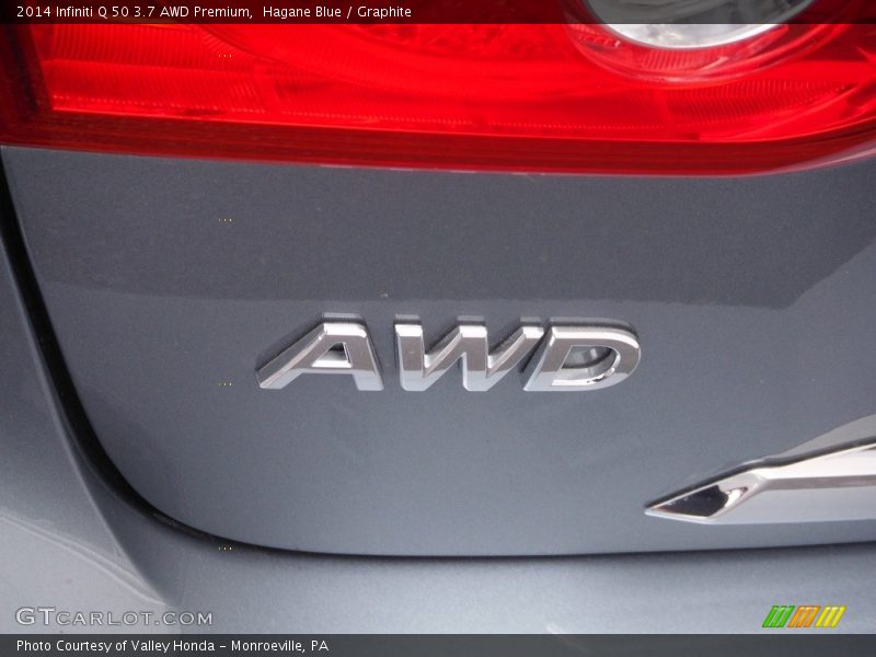Hagane Blue / Graphite 2014 Infiniti Q 50 3.7 AWD Premium