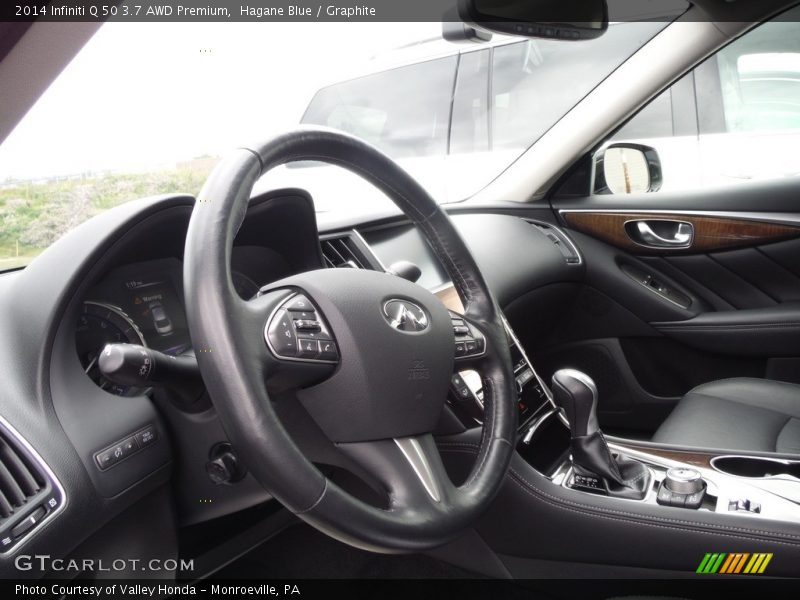 Hagane Blue / Graphite 2014 Infiniti Q 50 3.7 AWD Premium