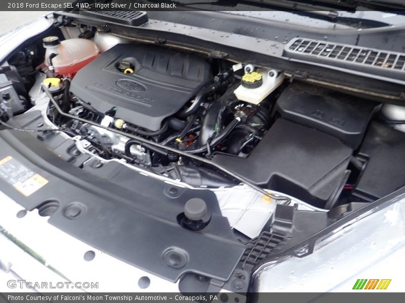 Ingot Silver / Charcoal Black 2018 Ford Escape SEL 4WD