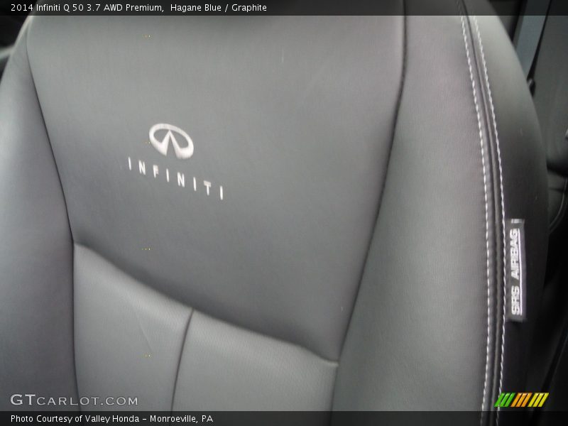 Hagane Blue / Graphite 2014 Infiniti Q 50 3.7 AWD Premium