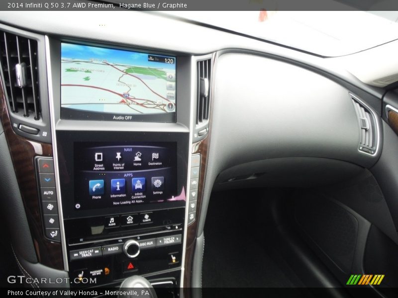 Hagane Blue / Graphite 2014 Infiniti Q 50 3.7 AWD Premium