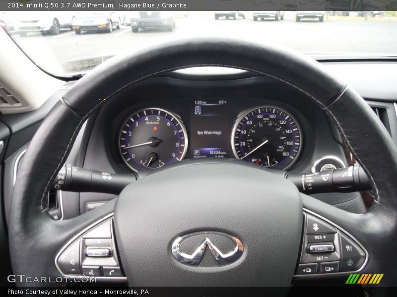 Hagane Blue / Graphite 2014 Infiniti Q 50 3.7 AWD Premium
