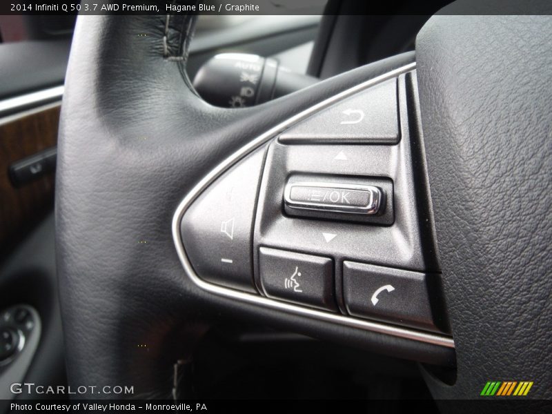 Hagane Blue / Graphite 2014 Infiniti Q 50 3.7 AWD Premium