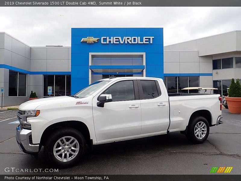 Summit White / Jet Black 2019 Chevrolet Silverado 1500 LT Double Cab 4WD