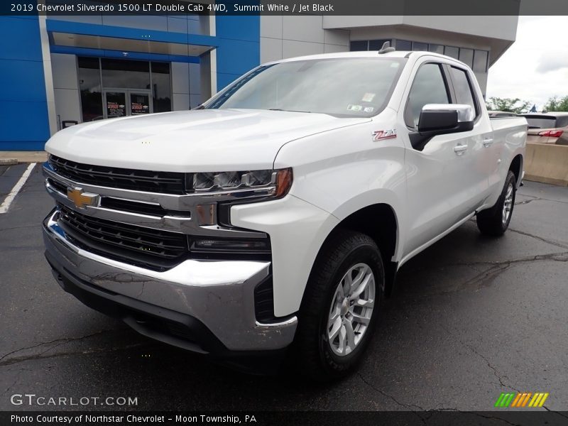 Summit White / Jet Black 2019 Chevrolet Silverado 1500 LT Double Cab 4WD