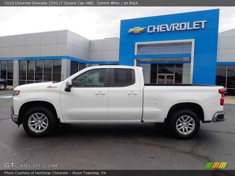 Summit White / Jet Black 2019 Chevrolet Silverado 1500 LT Double Cab 4WD