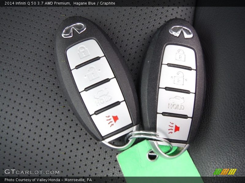 Hagane Blue / Graphite 2014 Infiniti Q 50 3.7 AWD Premium