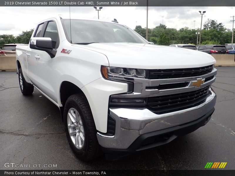 Summit White / Jet Black 2019 Chevrolet Silverado 1500 LT Double Cab 4WD
