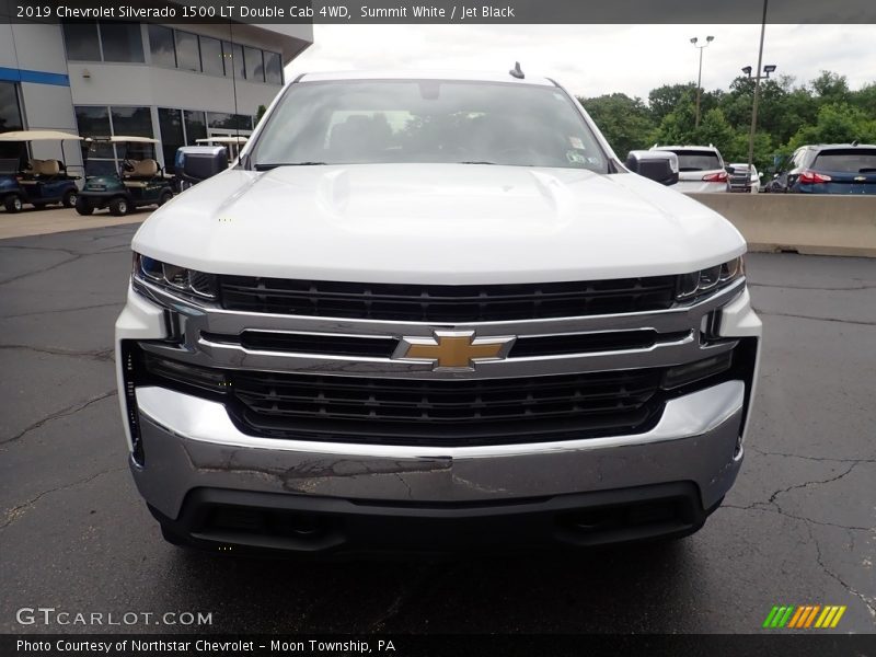 Summit White / Jet Black 2019 Chevrolet Silverado 1500 LT Double Cab 4WD