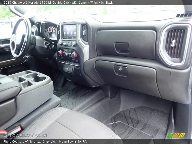 Summit White / Jet Black 2019 Chevrolet Silverado 1500 LT Double Cab 4WD