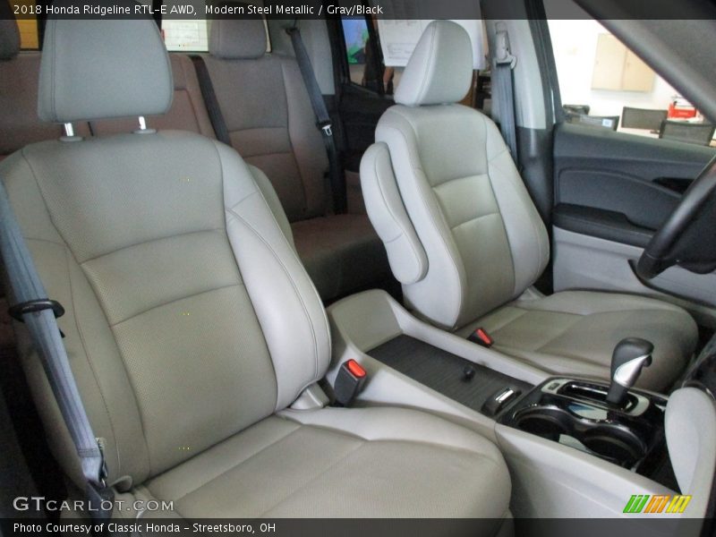 Modern Steel Metallic / Gray/Black 2018 Honda Ridgeline RTL-E AWD