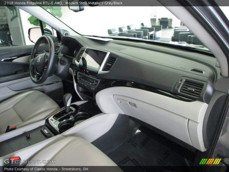 Modern Steel Metallic / Gray/Black 2018 Honda Ridgeline RTL-E AWD