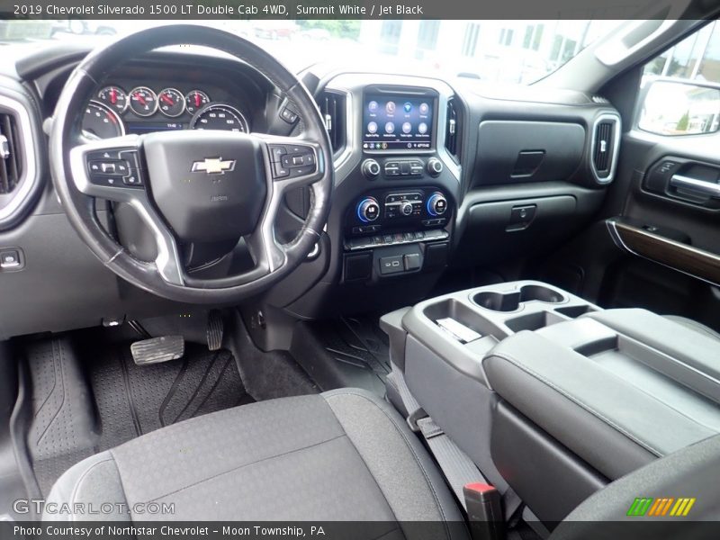 Summit White / Jet Black 2019 Chevrolet Silverado 1500 LT Double Cab 4WD