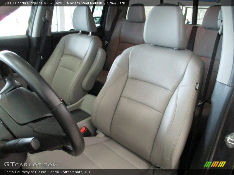 Modern Steel Metallic / Gray/Black 2018 Honda Ridgeline RTL-E AWD