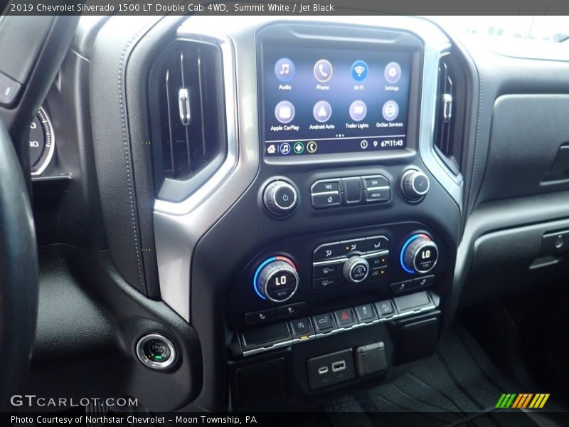 Summit White / Jet Black 2019 Chevrolet Silverado 1500 LT Double Cab 4WD