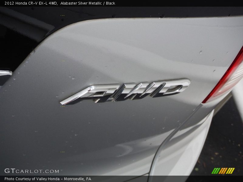 Alabaster Silver Metallic / Black 2012 Honda CR-V EX-L 4WD
