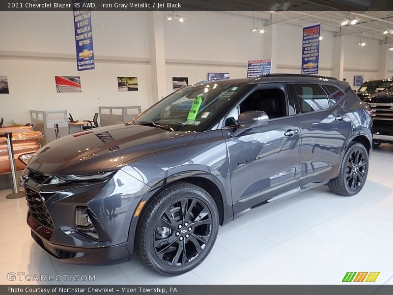 Iron Gray Metallic / Jet Black 2021 Chevrolet Blazer RS AWD