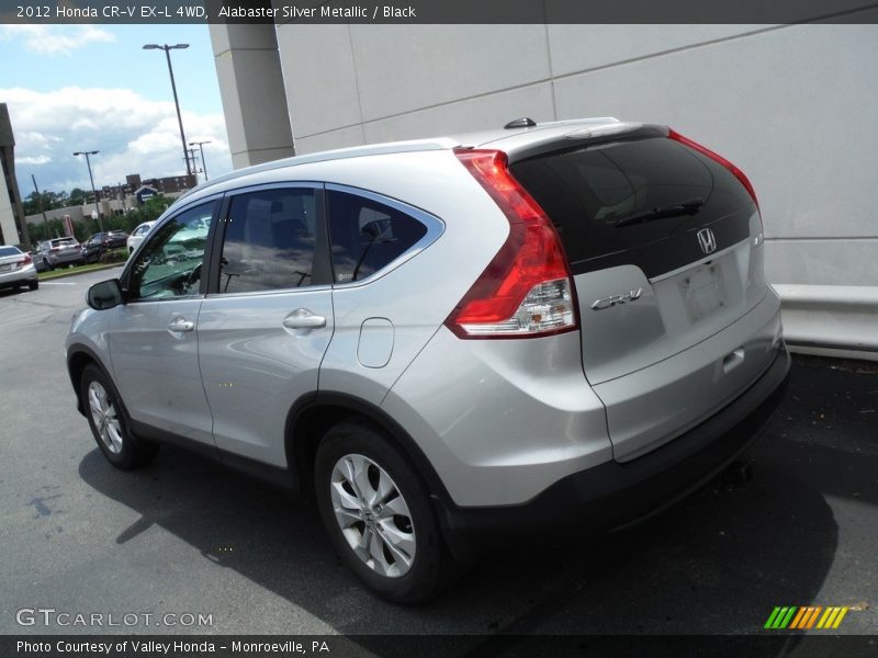 Alabaster Silver Metallic / Black 2012 Honda CR-V EX-L 4WD