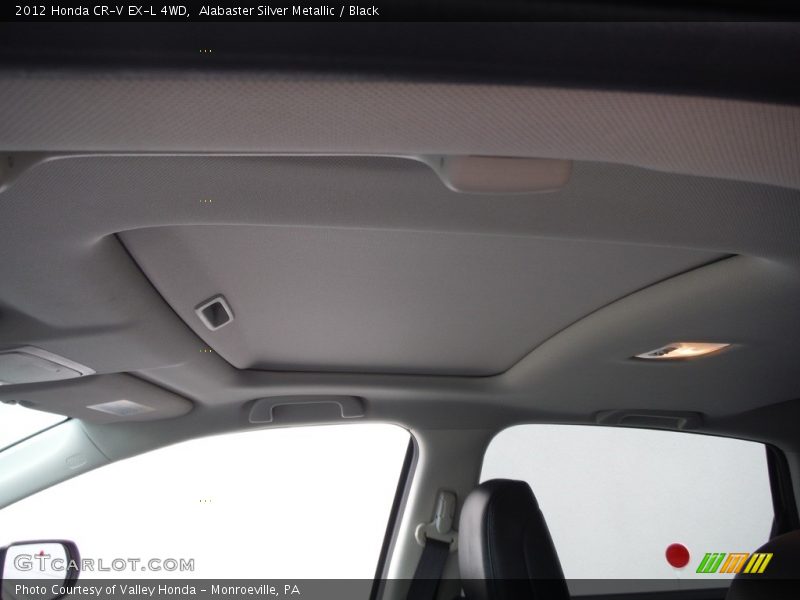 Alabaster Silver Metallic / Black 2012 Honda CR-V EX-L 4WD