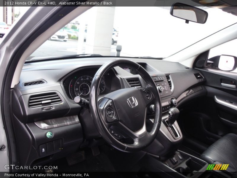 Alabaster Silver Metallic / Black 2012 Honda CR-V EX-L 4WD