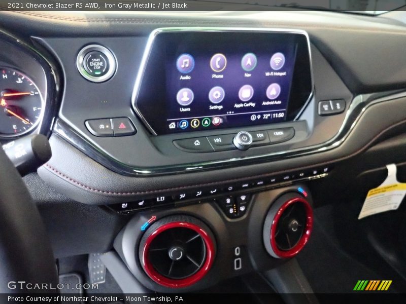 Iron Gray Metallic / Jet Black 2021 Chevrolet Blazer RS AWD