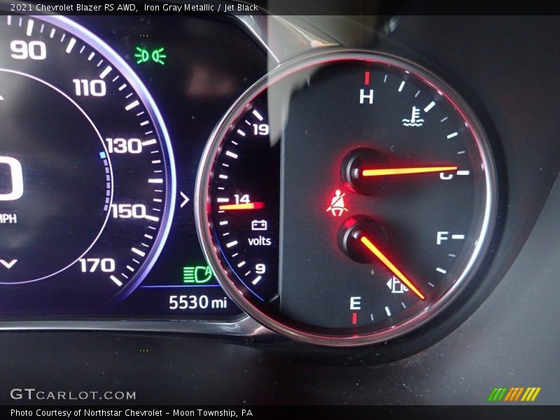 Iron Gray Metallic / Jet Black 2021 Chevrolet Blazer RS AWD