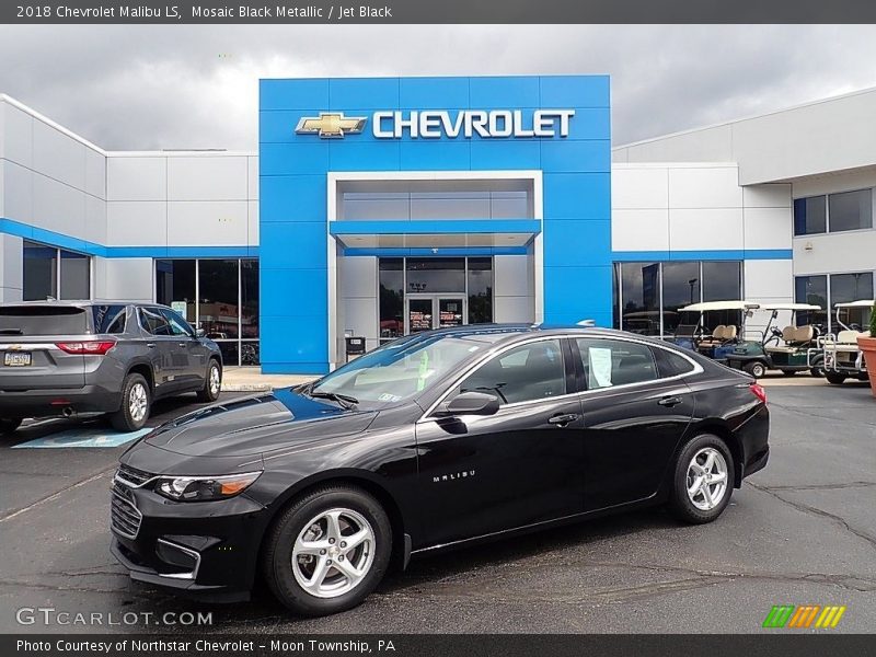 Mosaic Black Metallic / Jet Black 2018 Chevrolet Malibu LS