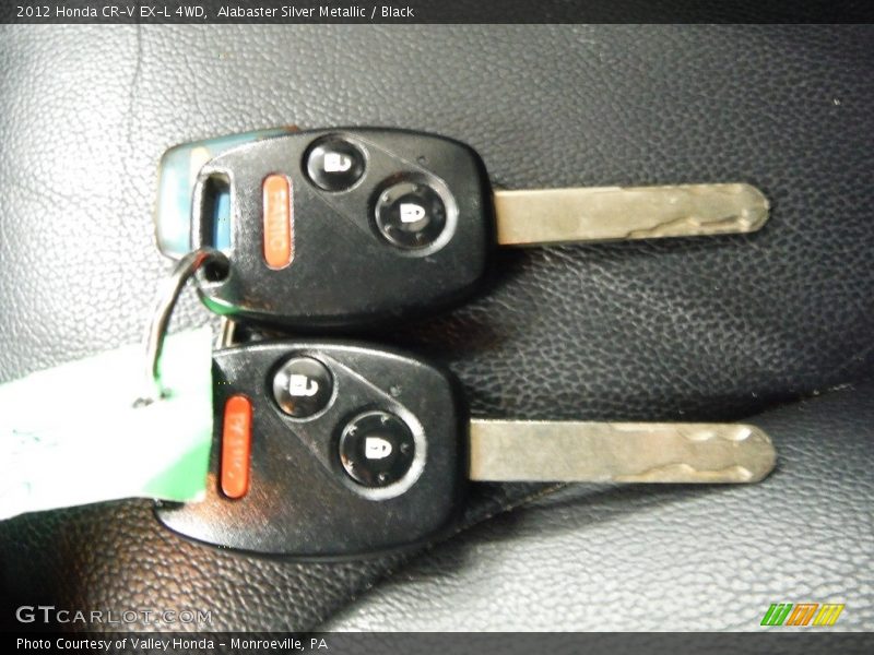 Alabaster Silver Metallic / Black 2012 Honda CR-V EX-L 4WD