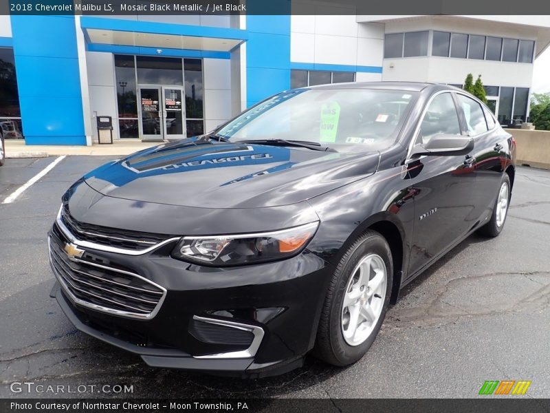 Mosaic Black Metallic / Jet Black 2018 Chevrolet Malibu LS