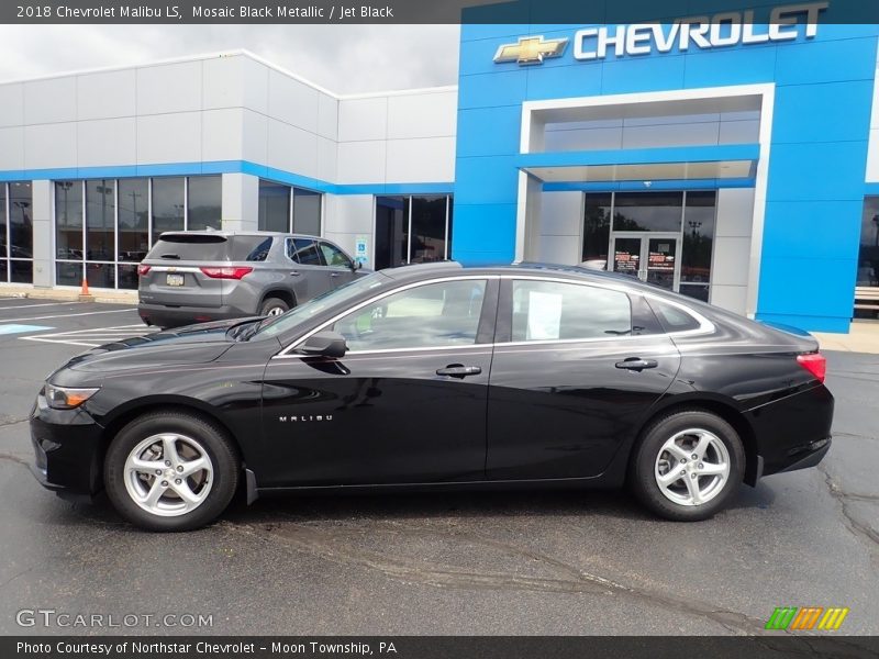 Mosaic Black Metallic / Jet Black 2018 Chevrolet Malibu LS