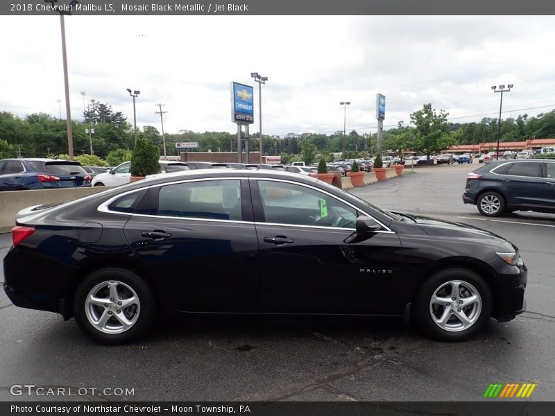 Mosaic Black Metallic / Jet Black 2018 Chevrolet Malibu LS
