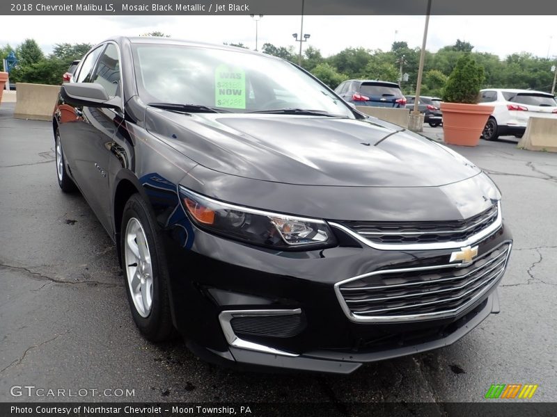 Mosaic Black Metallic / Jet Black 2018 Chevrolet Malibu LS