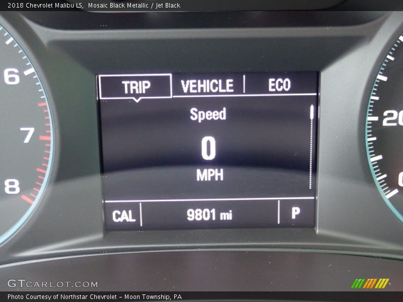 Mosaic Black Metallic / Jet Black 2018 Chevrolet Malibu LS