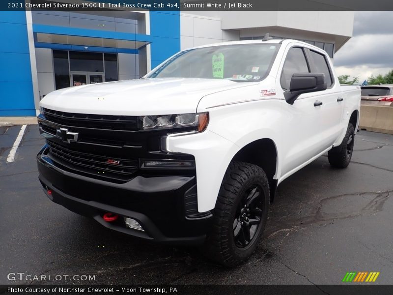 Summit White / Jet Black 2021 Chevrolet Silverado 1500 LT Trail Boss Crew Cab 4x4