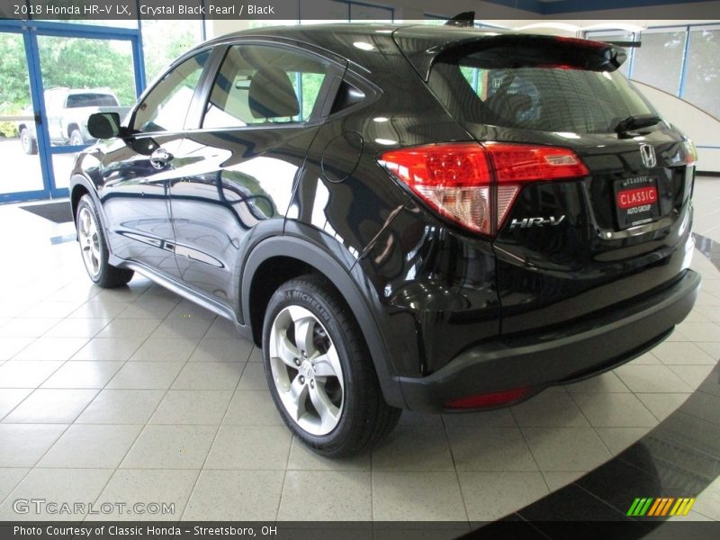 Crystal Black Pearl / Black 2018 Honda HR-V LX