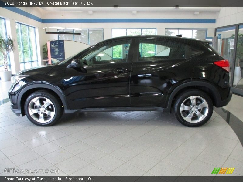Crystal Black Pearl / Black 2018 Honda HR-V LX