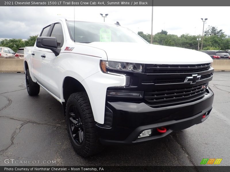 Summit White / Jet Black 2021 Chevrolet Silverado 1500 LT Trail Boss Crew Cab 4x4