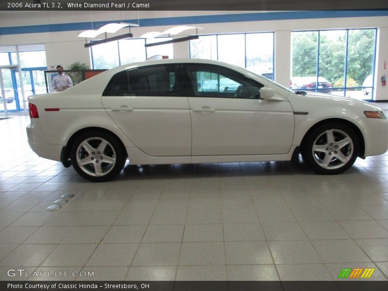 White Diamond Pearl / Camel 2006 Acura TL 3.2