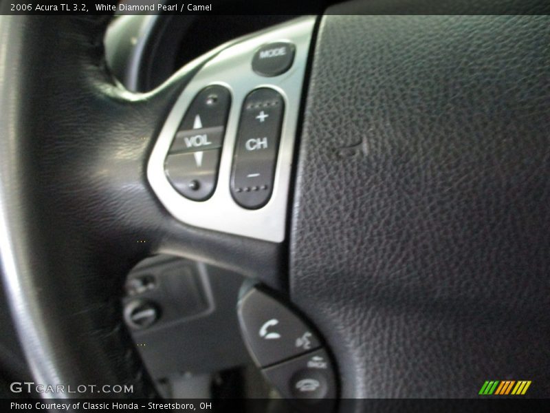 White Diamond Pearl / Camel 2006 Acura TL 3.2