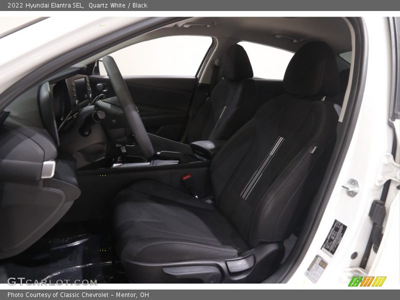 Quartz White / Black 2022 Hyundai Elantra SEL