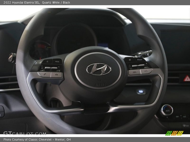 Quartz White / Black 2022 Hyundai Elantra SEL