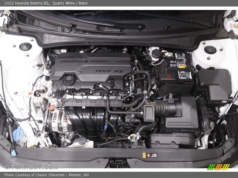 Quartz White / Black 2022 Hyundai Elantra SEL