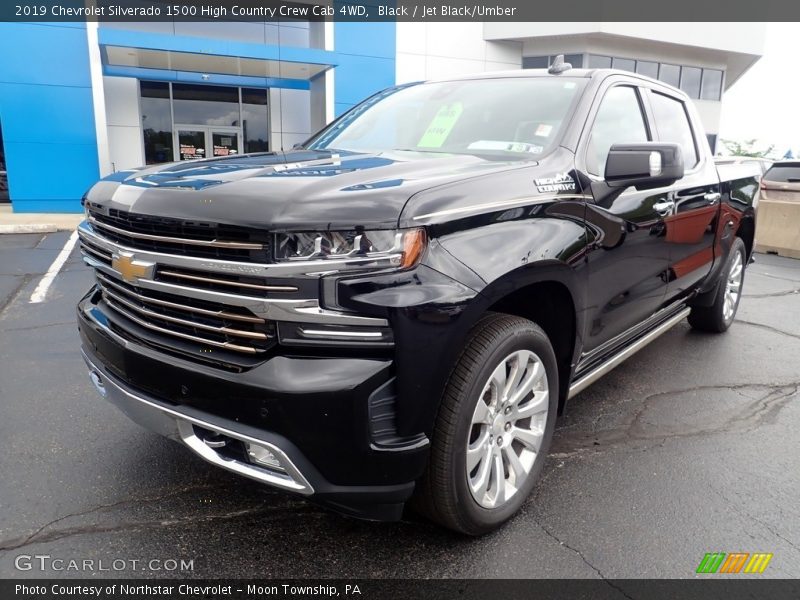 Black / Jet Black/Umber 2019 Chevrolet Silverado 1500 High Country Crew Cab 4WD