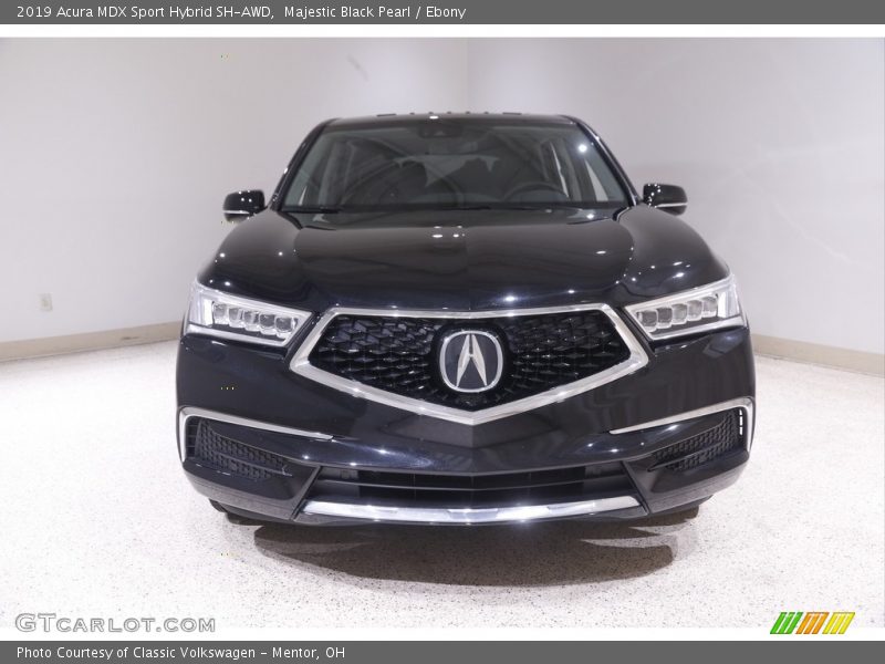 Majestic Black Pearl / Ebony 2019 Acura MDX Sport Hybrid SH-AWD