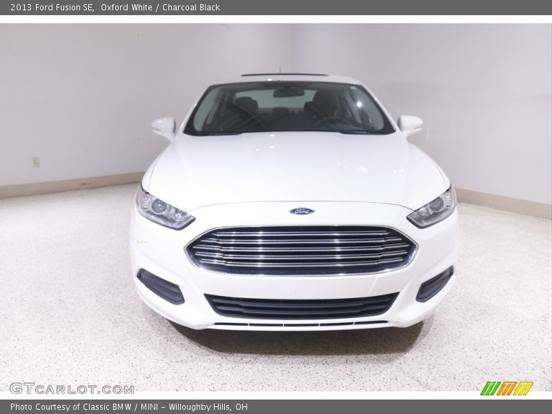 Oxford White / Charcoal Black 2013 Ford Fusion SE